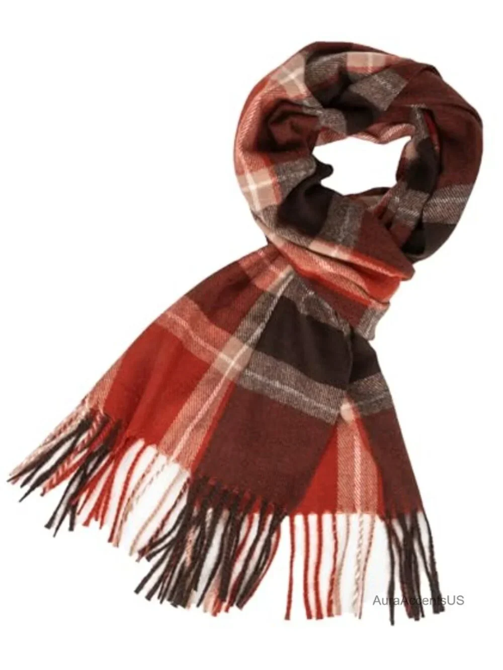 Classic Scottish Tartan Plaid Scarf Wrap with Fringes for Women Men